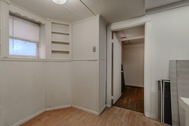 interior space featuring wood-type flooring