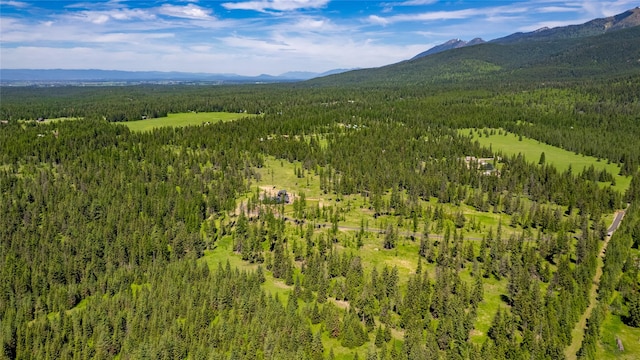 3900 Foothill Rd, Kalispell, MT 59901 - drone / aerial view of a heavily wooded area and mountains