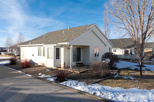 view of ranch-style home