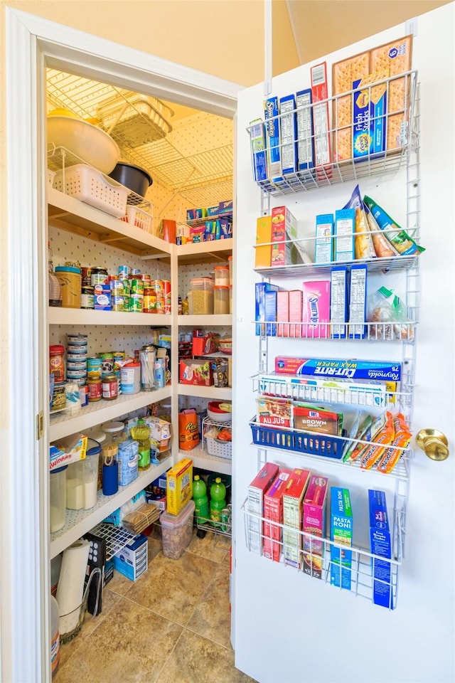 view of pantry