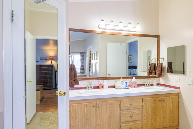 bathroom featuring vanity