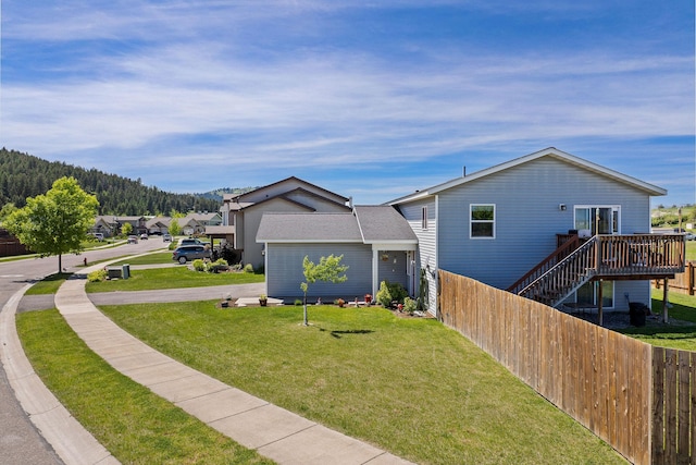 105 Lupine Dr, Kalispell, MT 59901 - view of front of property featuring a deck and stairway