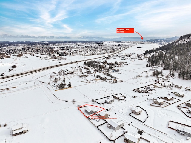 105 Lupine Dr, Kalispell, MT 59901 - view of snowy aerial view