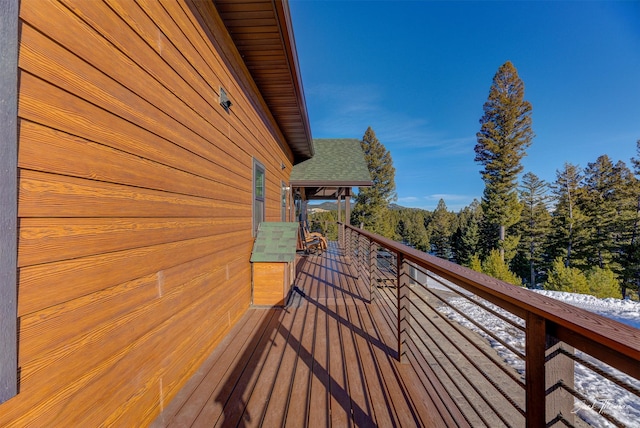 view of wooden terrace