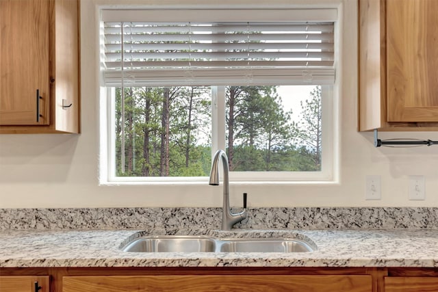 details with light stone counters and sink