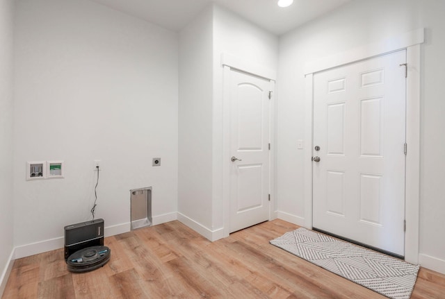 entrance foyer featuring light hardwood / wood-style flooring