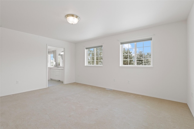 view of carpeted empty room