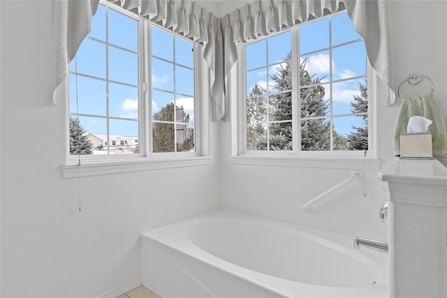 bathroom with a bathtub