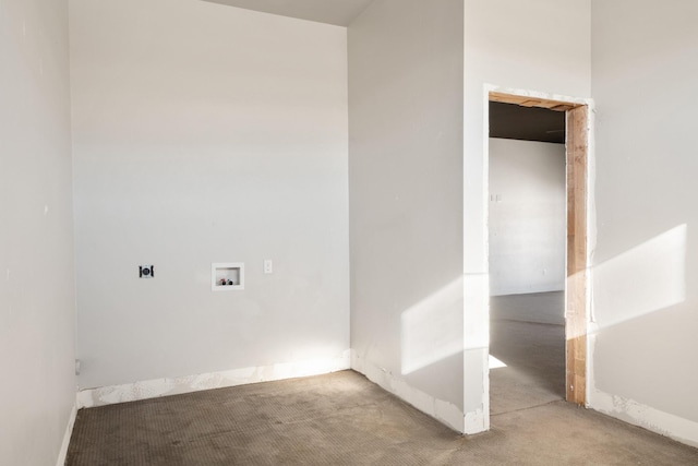 2986 Sunset Ranch Ln, Stevensville, MT 59870 - laundry area featuring washer hookup, hookup for an electric dryer, and light carpet