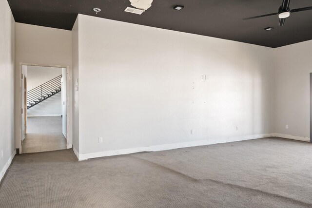 2986 Sunset Ranch Ln, Stevensville, MT 59870 - carpeted empty room featuring ceiling fan