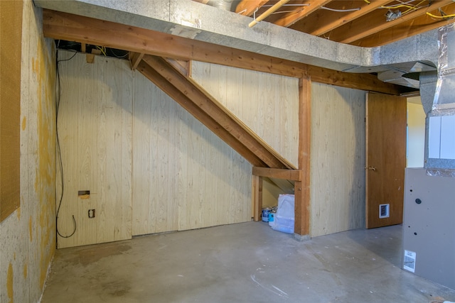 view of basement