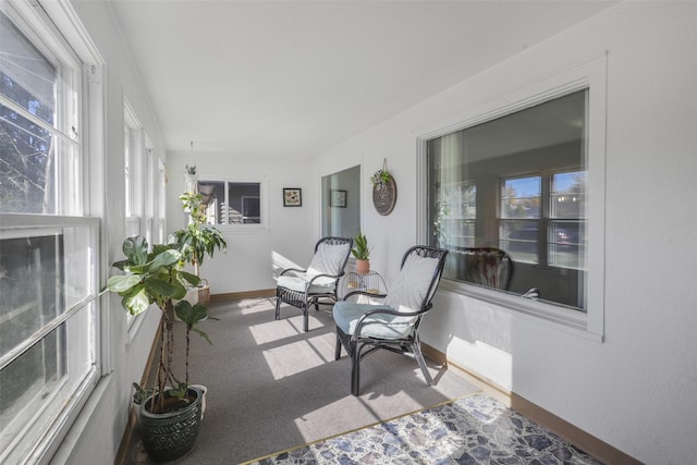 view of sunroom / solarium