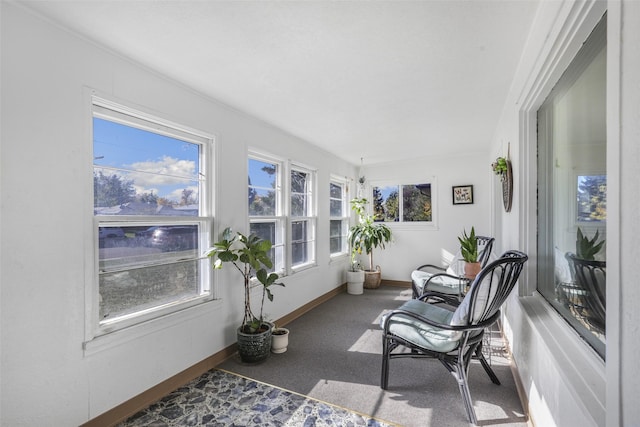 view of sunroom / solarium