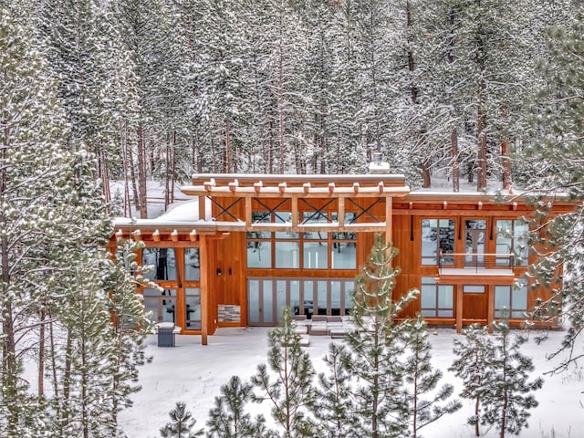 1180 Reardon Ln, Alberton, MT 59820 - view of snow covered back of property