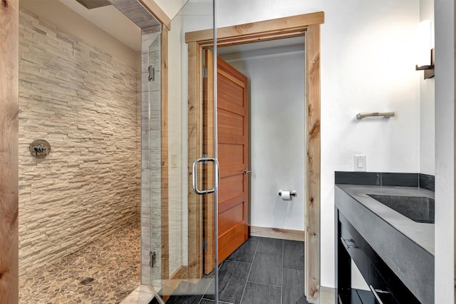 1180 Reardon Ln, Alberton, MT 59820 - bathroom with vanity and a shower stall