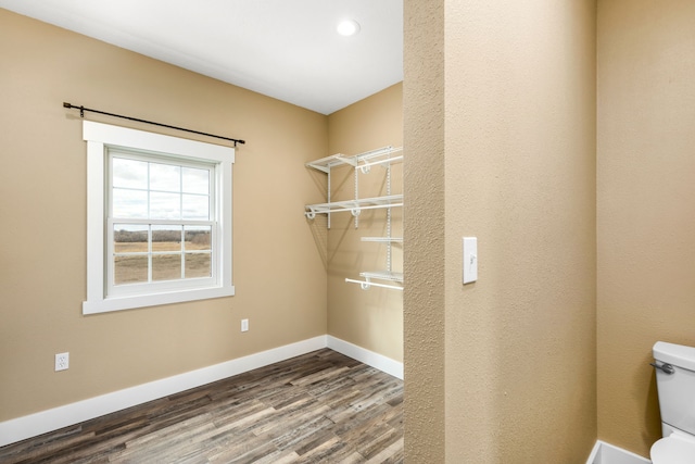 interior space featuring hardwood / wood-style floors