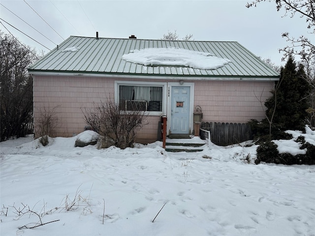 view of front of home