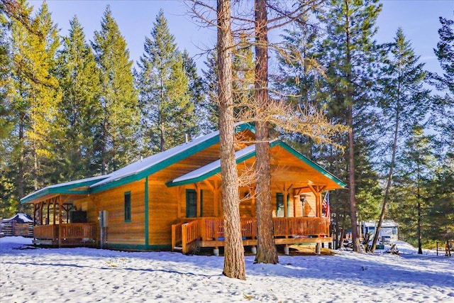 192 Crystal Lakes Dr, Eureka, MT 59917 - view of front facade with covered porch