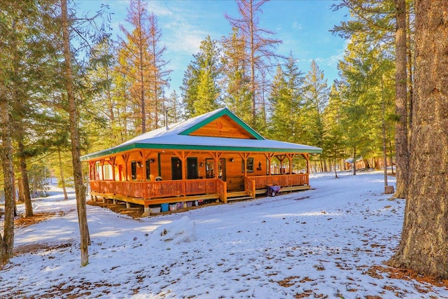 192 Crystal Lakes Dr, Eureka, MT 59917 - view of front facade featuring a porch