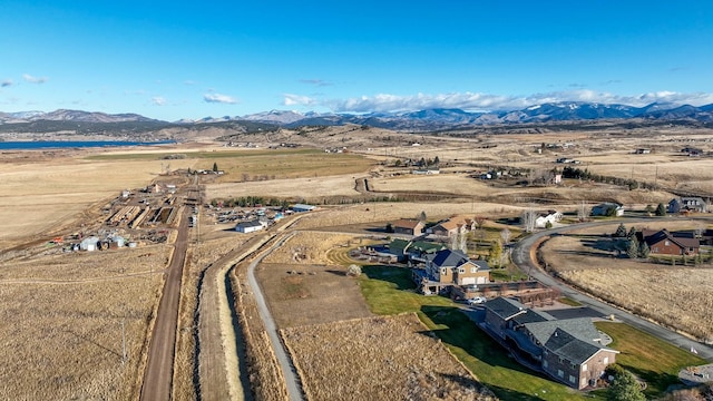 aerial view featuring a mountain view