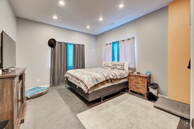 4428 Fox View Loop, Helena, MT 59602 - bedroom with recessed lighting and concrete flooring