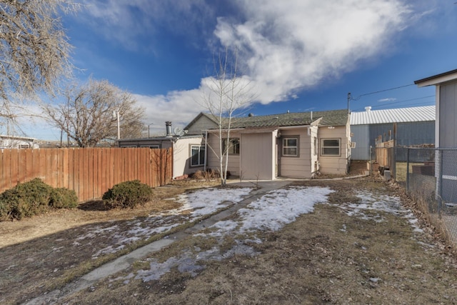 view of rear view of property