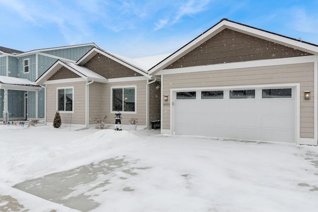 view of front of house featuring a garage