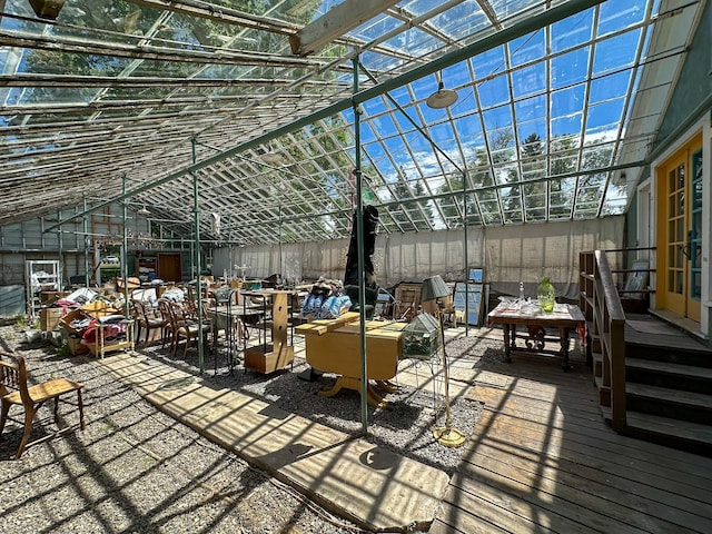 view of patio with french doors