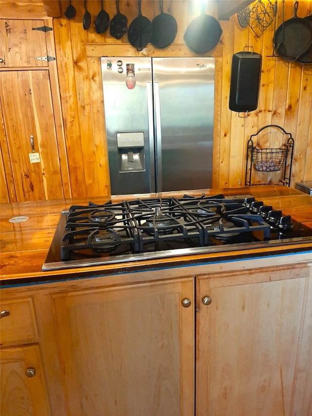 kitchen with appliances with stainless steel finishes