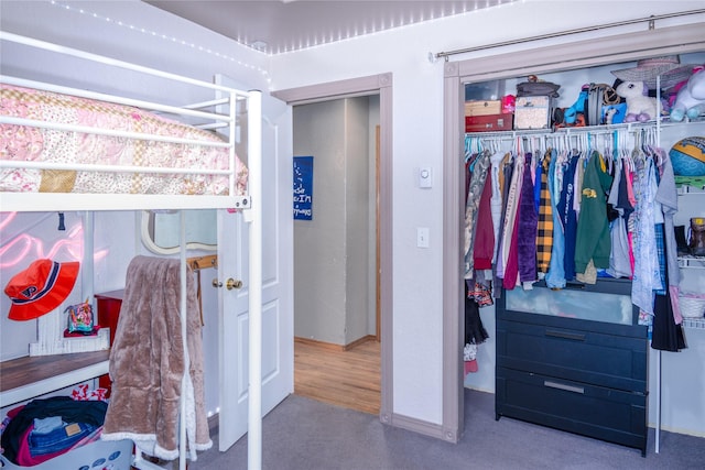 bedroom with a closet