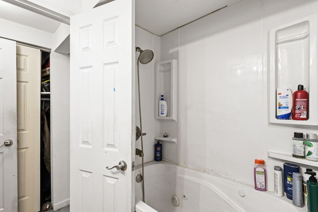 bathroom featuring  shower combination