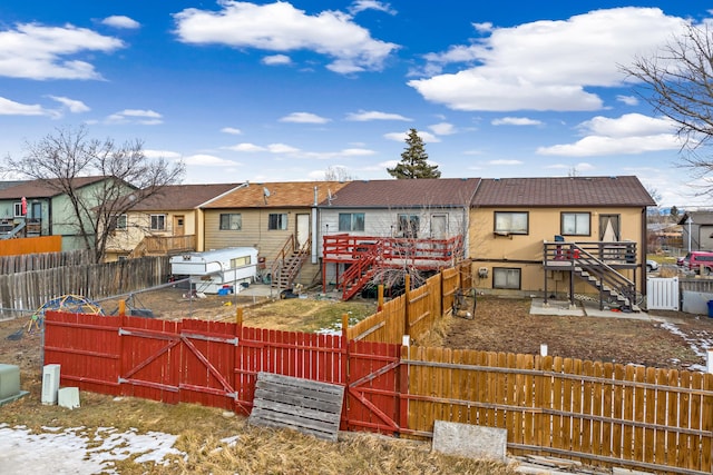 view of rear view of property