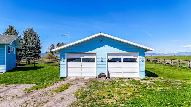 35011 Little Marten Rd, Ronan, MT 59864 - detached garage featuring a mountain view