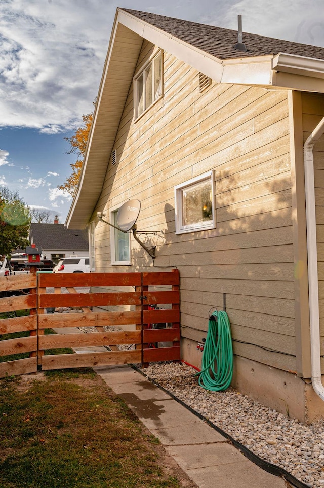 view of side of property