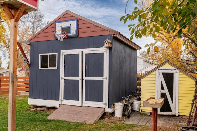 view of outbuilding