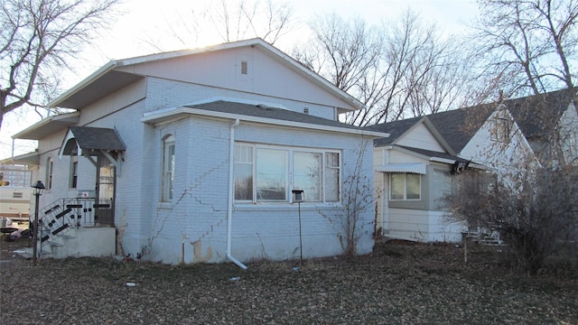 view of home's exterior