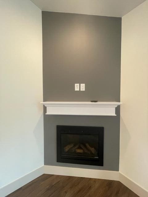 217 Palmer Dr, Kalispell, MT 59901 - detailed view of a fireplace and wood finished floors