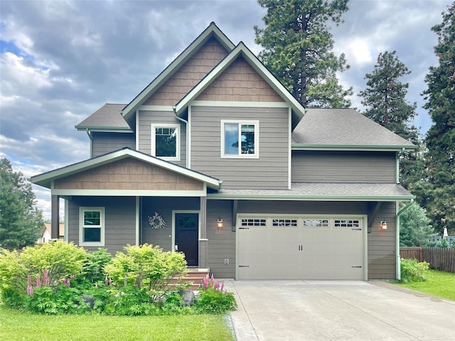 28 Talbot Pines Loop, Columbia Falls, MT 59912 - craftsman inspired home featuring concrete driveway, a garage, and roof with shingles