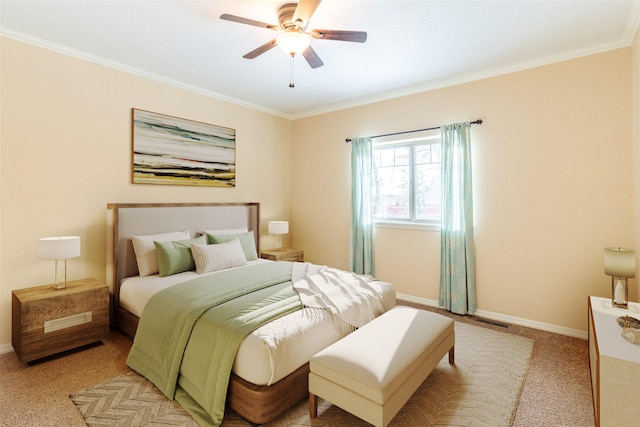 28 Talbot Pines Loop, Columbia Falls, MT 59912 - bedroom featuring light carpet, crown molding, and a ceiling fan