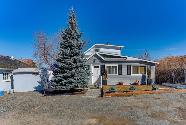 view of patio / terrace with a storage unit