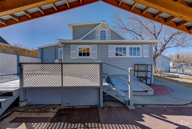 view of rear view of house