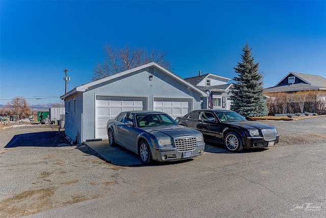 view of front of property featuring stucco siding