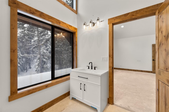 bathroom featuring vanity