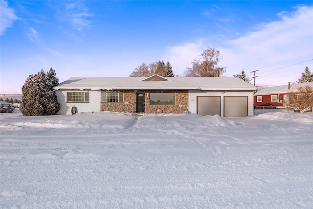 view of ranch-style home