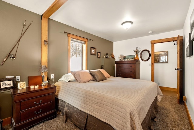 bedroom featuring carpet flooring