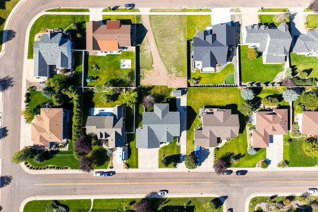 bird's eye view featuring a residential view