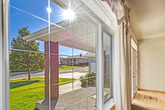 view of doorway to outside