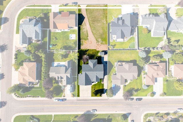 drone / aerial view featuring a residential view