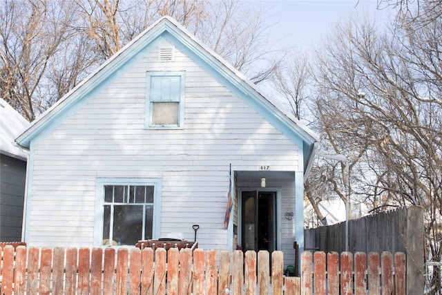 view of rear view of property