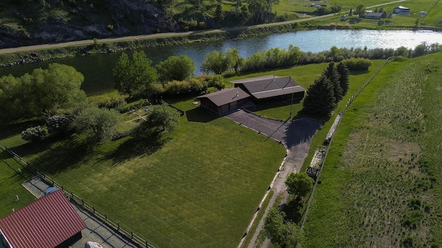 68 River Dr, Cascade, MT 59421 - aerial overview of property's location with a large body of water